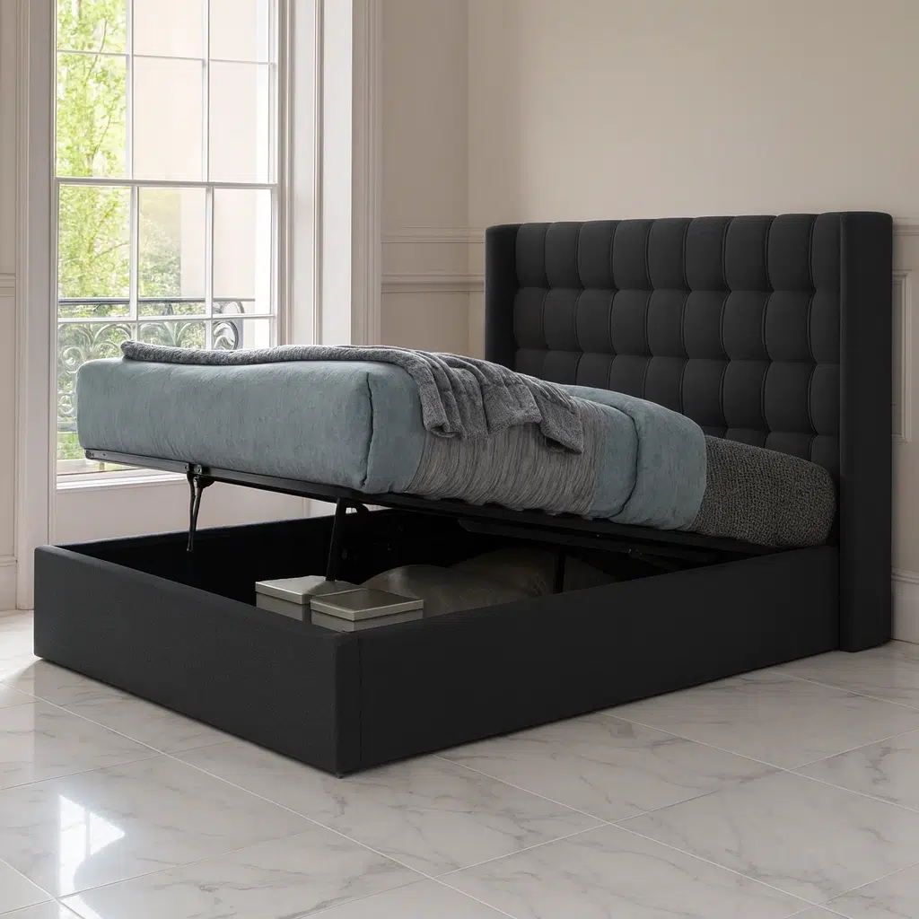 Toulouse Linen Storage Bed