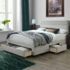 Quinn Storage Velvet Bed