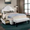 Mod Storage Velvet Bed