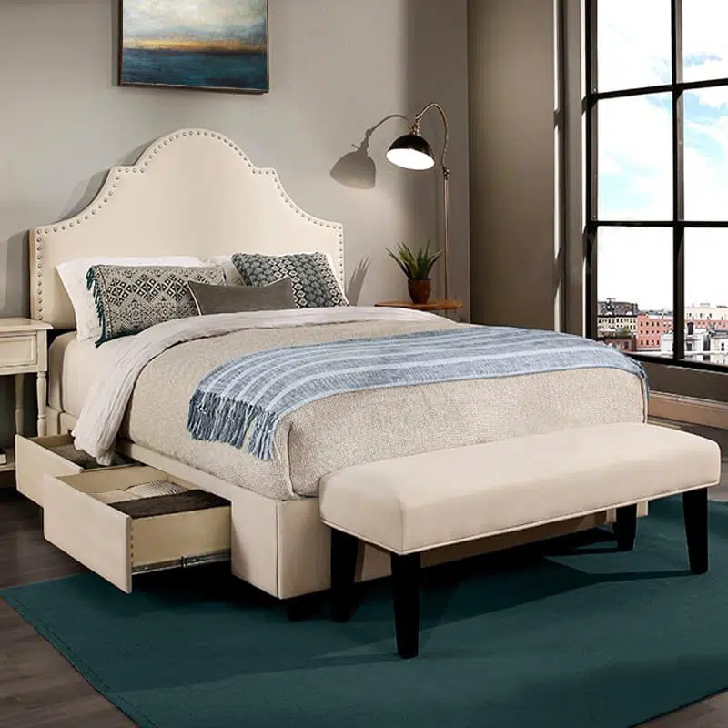 Mod Storage Velvet Bed