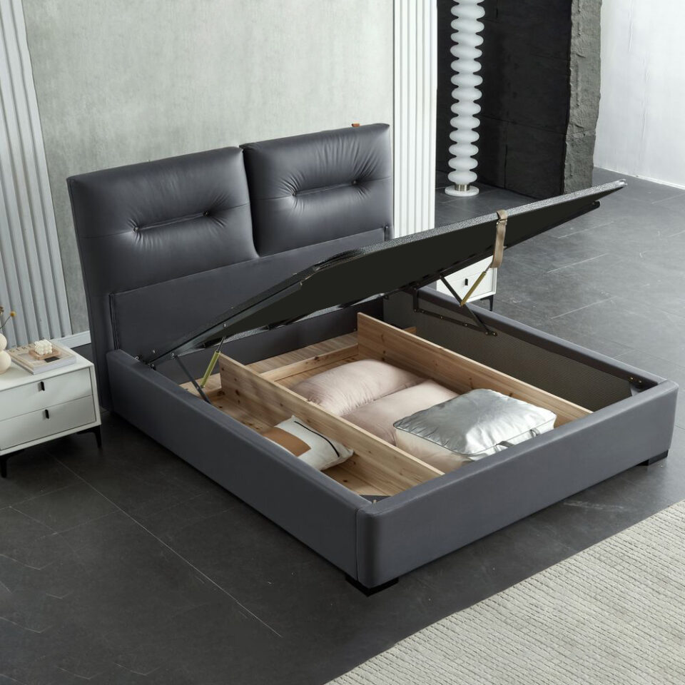 Livingston Storage Bed (Grey)