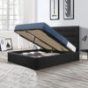 Malcolm Hydraulic Velvet Bed
