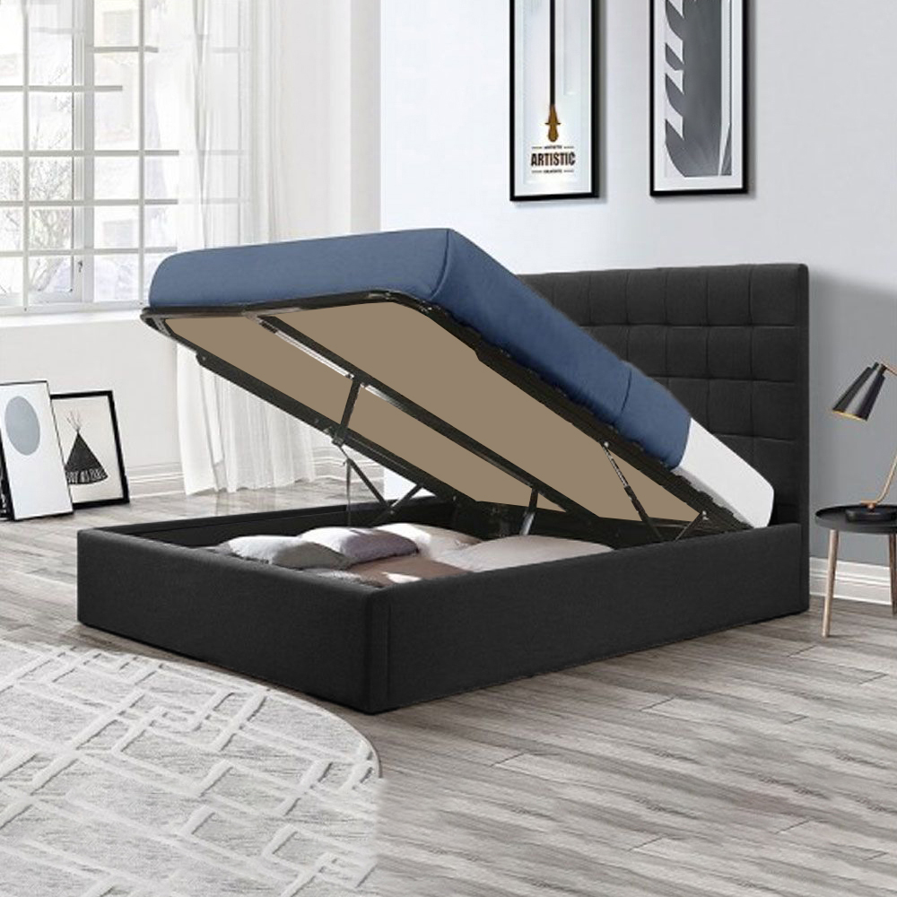 Malcolm Hydraulic Velvet Bed