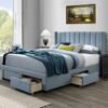 Oakland Storage Velvet Bed