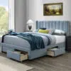 Oakland Storage Velvet Bed