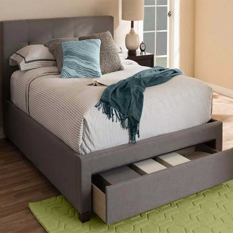 Andes Beige Storage Bed