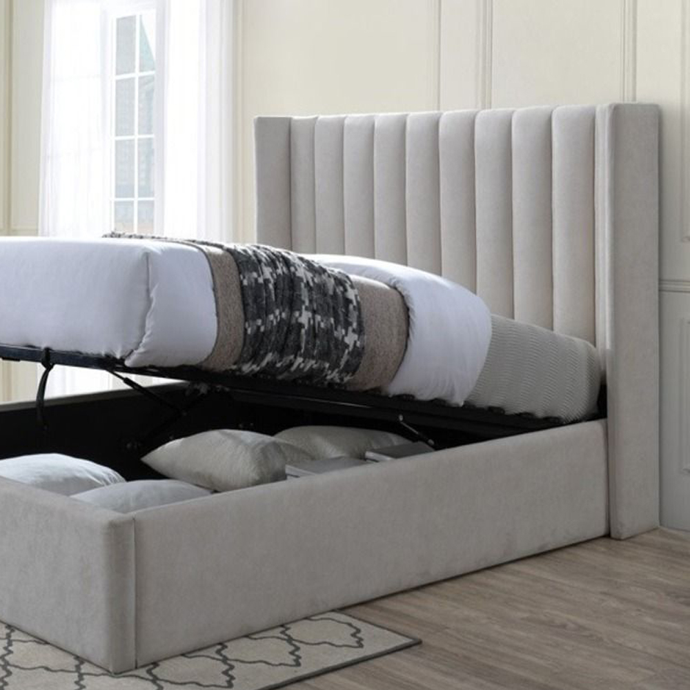Avril Velvet Storage Bed