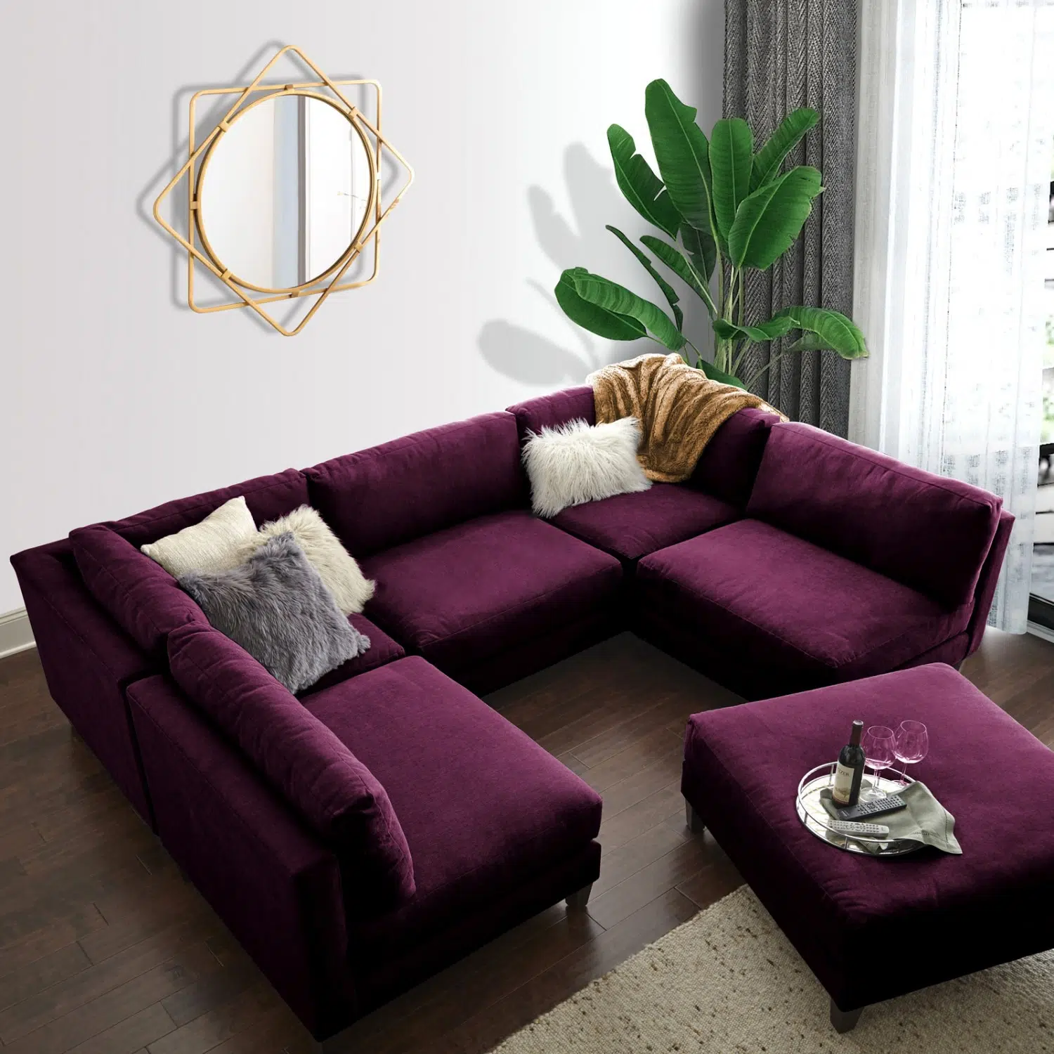 Delsie 5 Seater Modular Sectional Sofa