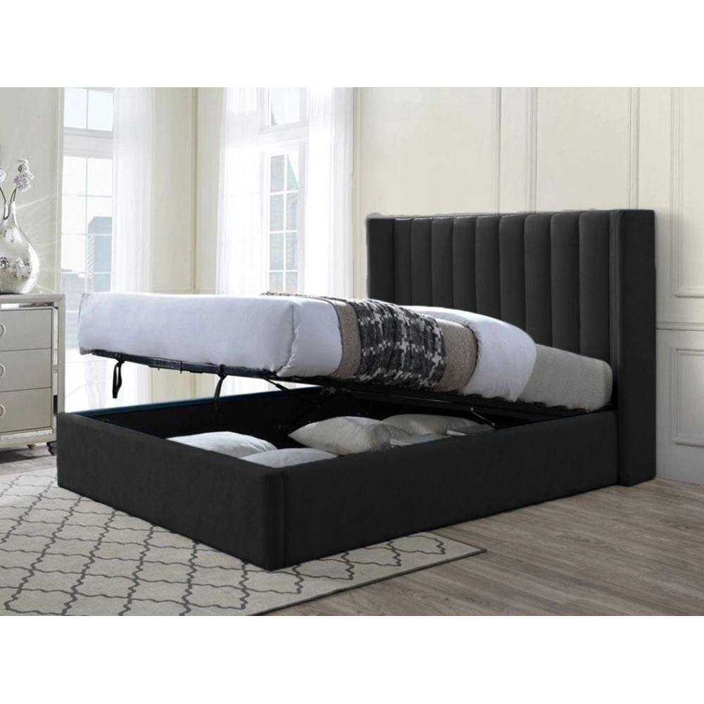 Avril Velvet Storage Bed