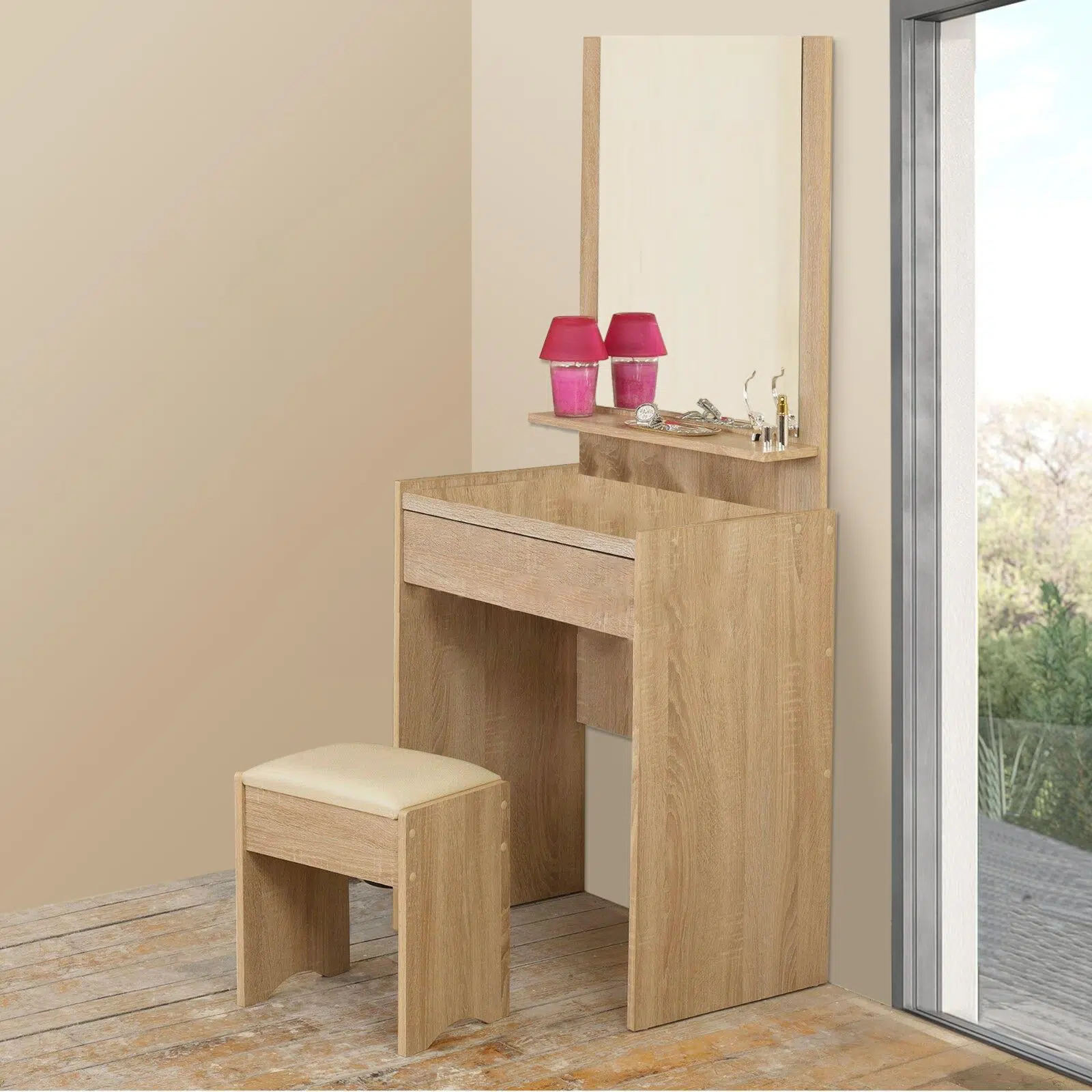 Syvde 1-Stool Dresser Table