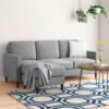 Abinger 3 Seater L-Shape Linen Fabric Sofa