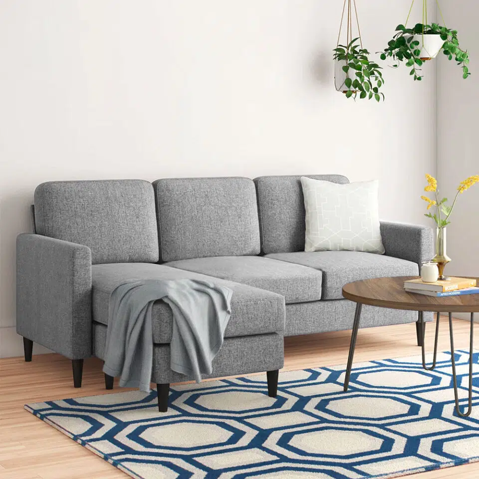 Abinger 3 Seater L-Shape Linen Fabric Sofa…