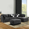 Altari 5 Seater L-Shape Velvet Sofa
