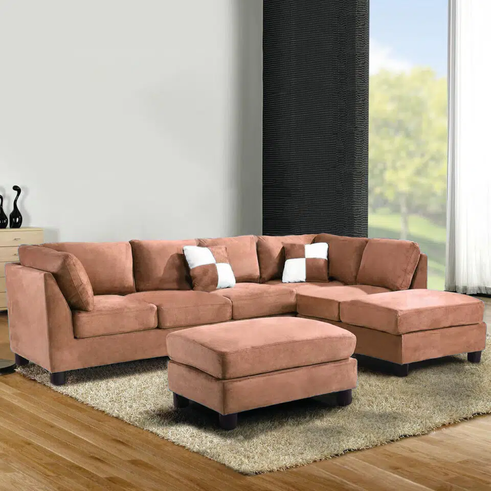 Altari 5 Seater L-Shape Velvet Sofa…