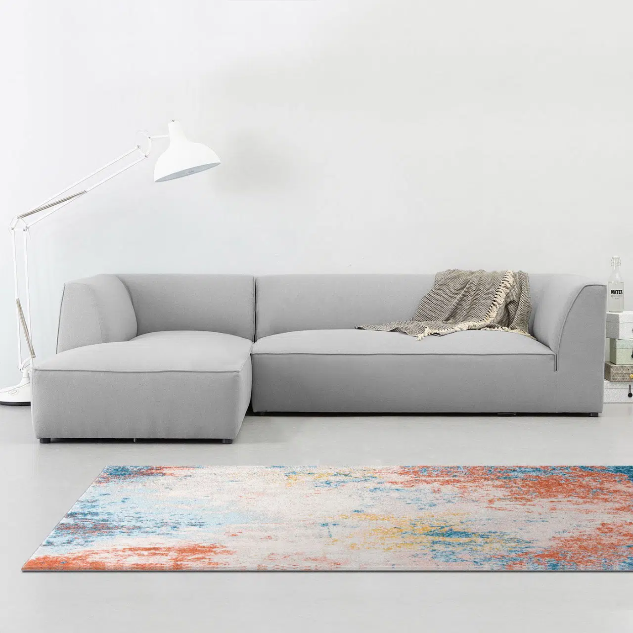 Bladen 3 Seater L-Shape Velvet Sofa