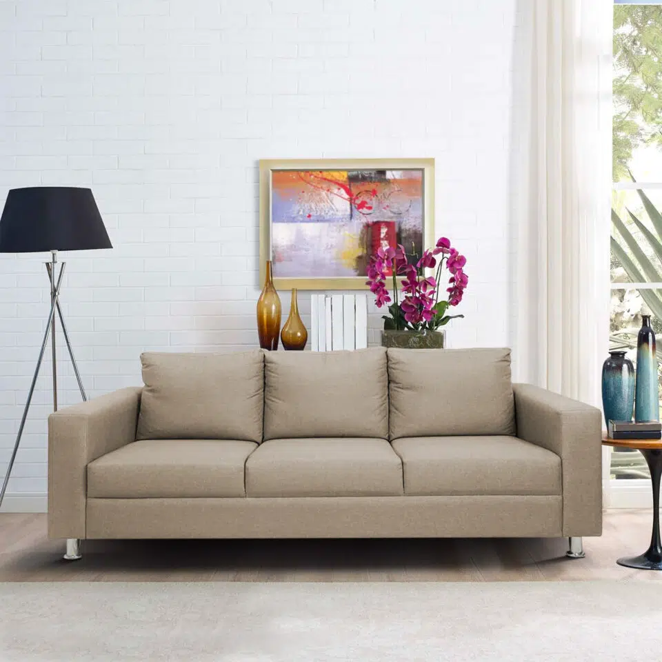 Carnaby 3 Seater Polyester Sofa