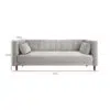 Como Channel 2 Seater Velvet Sofa