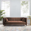 Como Channel 2 Seater Velvet Sofa