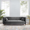 Como Channel 2 Seater Velvet Sofa