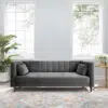 Como Channel 2 Seater Velvet Sofa