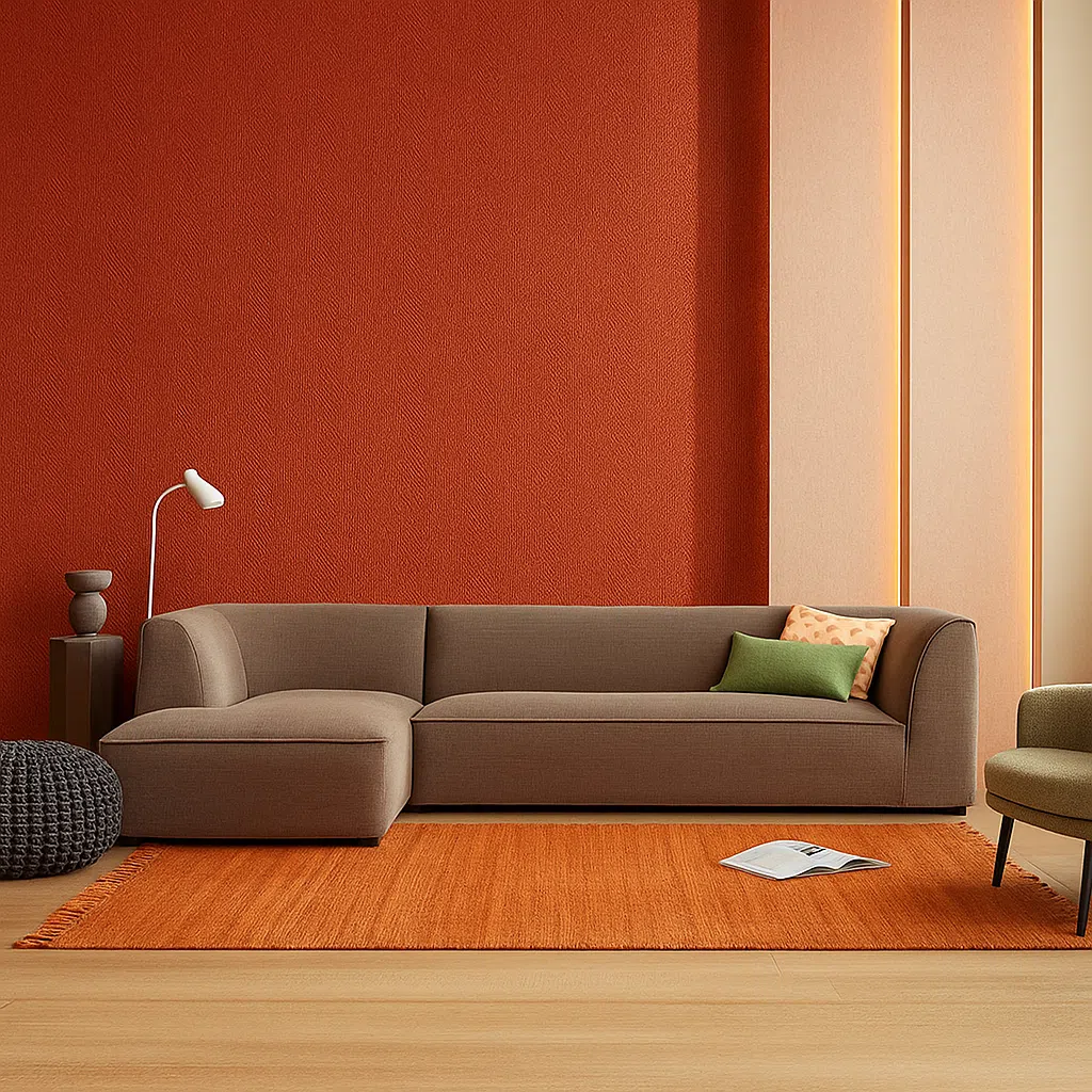 Harmony 3 Seater L-Shape Polyester Sofa