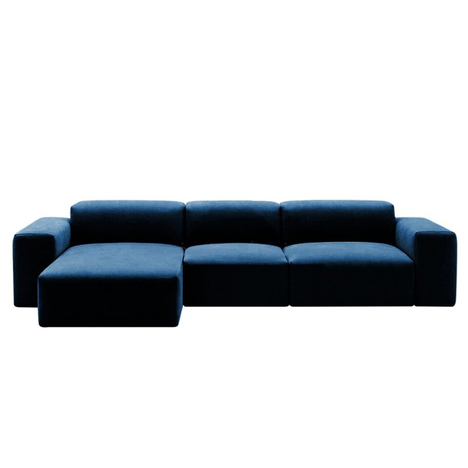 Dennes 3 Seater L-Shape Polyester Sofa…