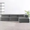 Marin 3 Seater L-Shape Velvet Sofa