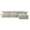 Marin 3 Seater L-Shape Velvet Sofa
