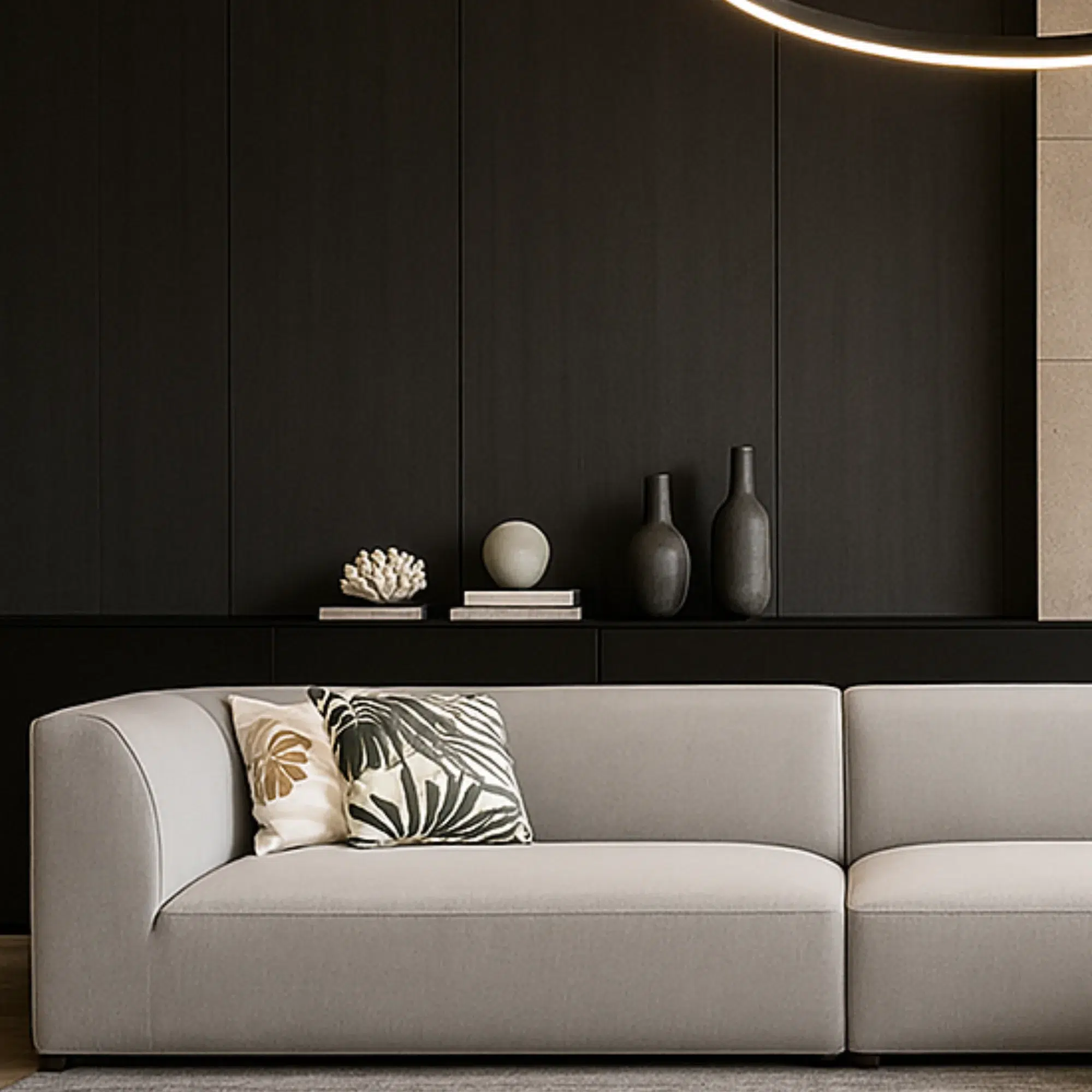 Newport 3 Seater L-Shape Velvet Sofa