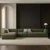 Newport 3 Seater L-Shape Velvet Sofa