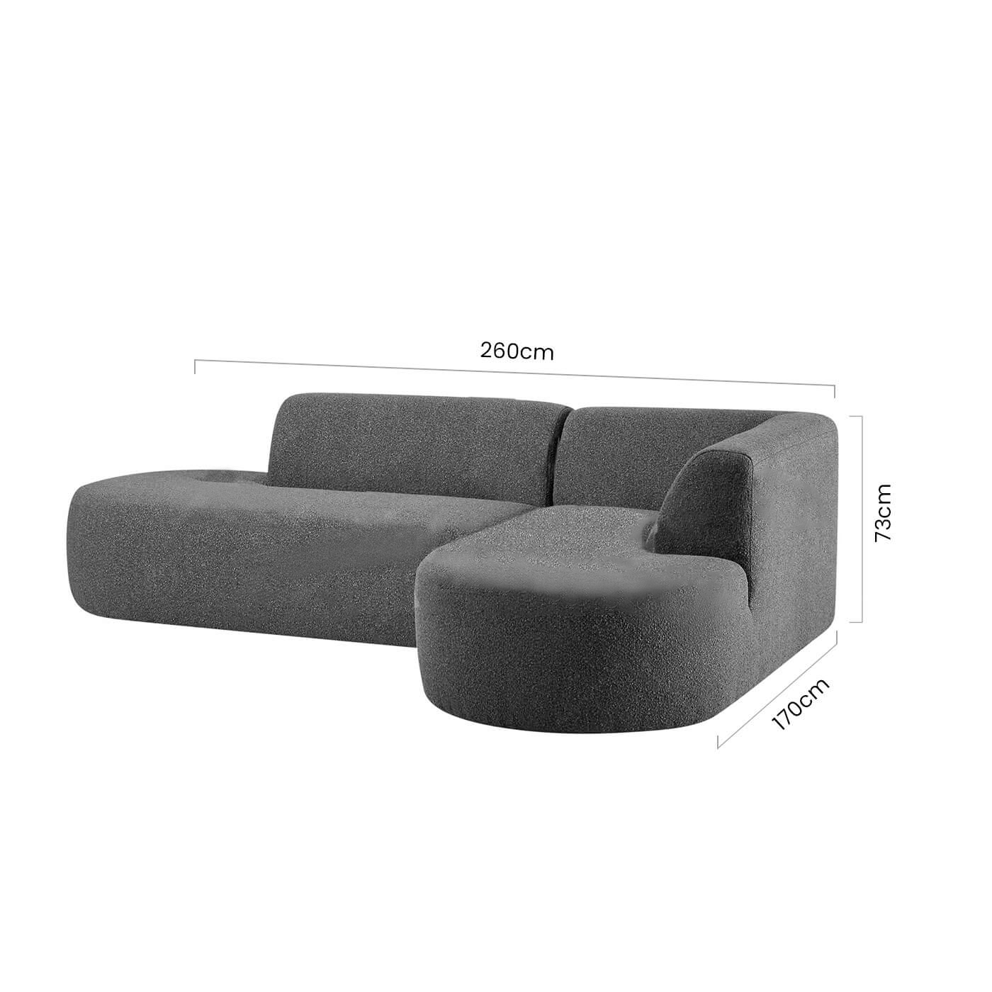 Parker 3 Seater L-Shape Fabric Sofa