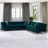 Parry 5 Seater L-Shape Velvet Sofa