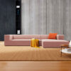 Urban 3 Seater L-Shape Polyester Sofa