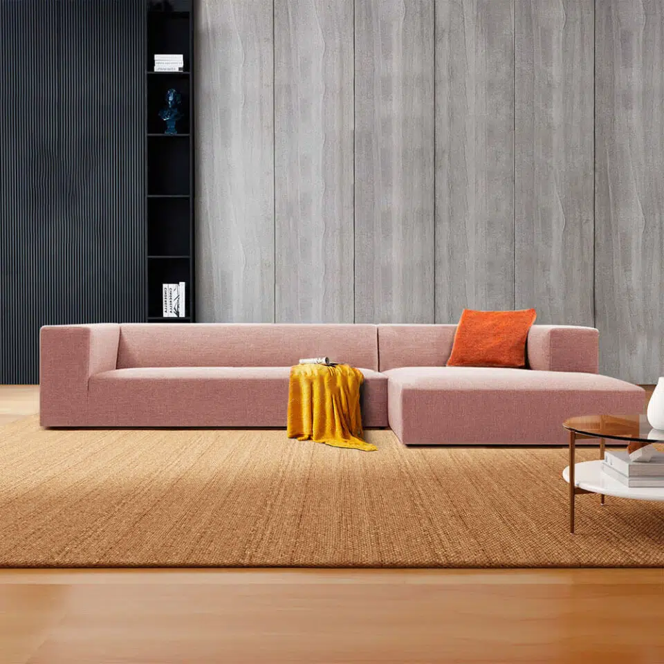 Urban 3 Seater L-Shape Polyester Sofa