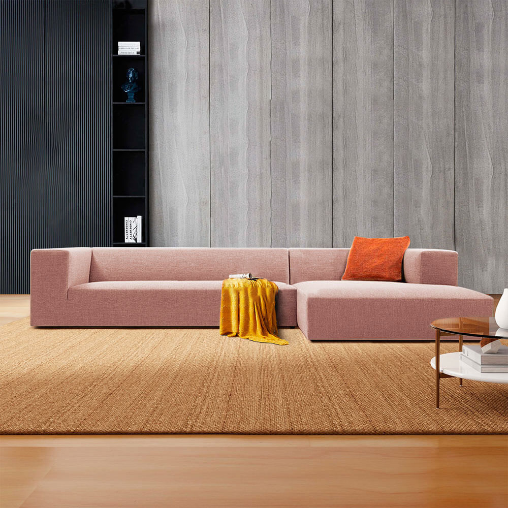 Urban 3 Seater L-Shape Polyester Sofa