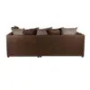 Winston 3 Seater L-Shape Velvet Sofa – Brown
