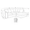 Winston 3 Seater L-Shape Velvet Sofa – Brown