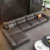 Gazini 6 Seater Sectional Leather Sofa
