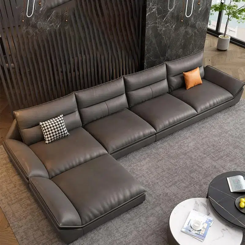 Gazini 6 Seater Sectional Leather Sofa