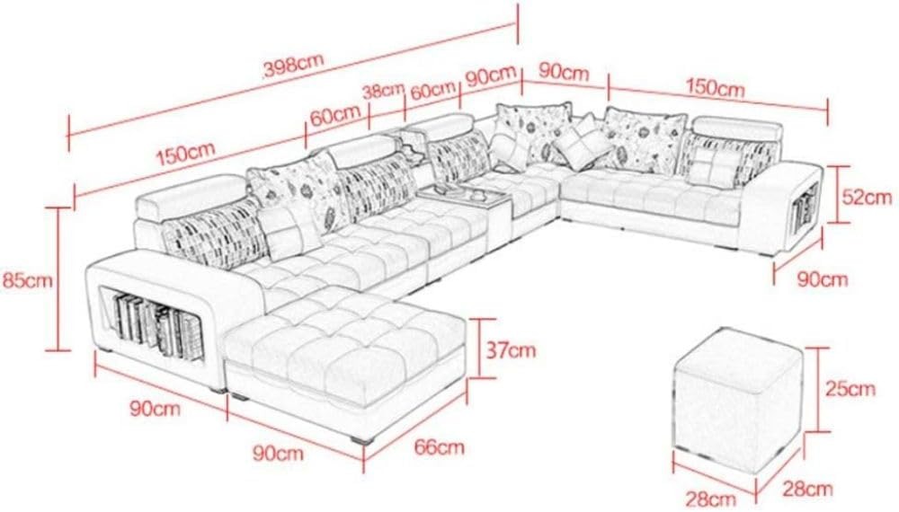 Sorceris Velvet 7-Seater Sofa