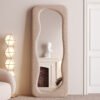 Hovet Wave Boucle Floor or Hanging Mirror