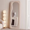 Hovet Wave Boucle Floor or Hanging Mirror