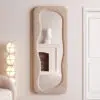 Hovet Wave Boucle Floor or Hanging Mirror