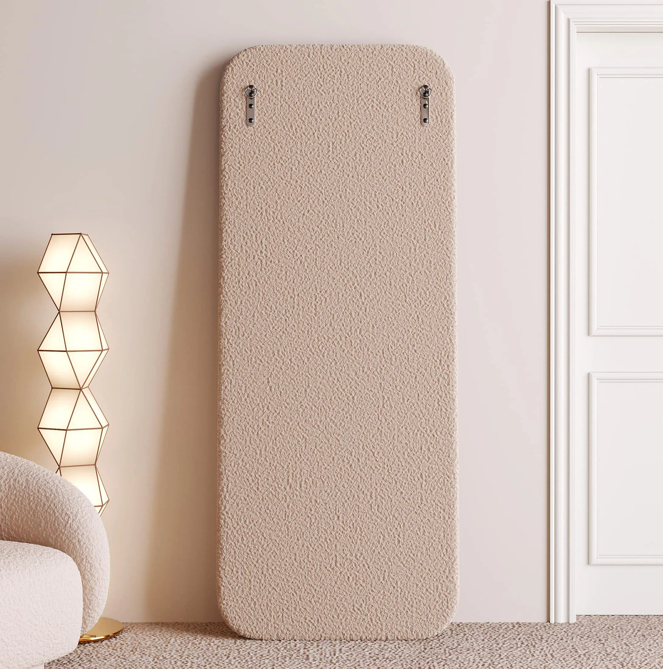 Hovet Wave Boucle Floor or Hanging Mirror