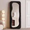 Hovet Wave Boucle Floor or Hanging Mirror