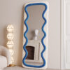 Vanity Wave Velvet Floor or Hanging Mirror