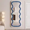 Vanity Wave Velvet Floor or Hanging Mirror