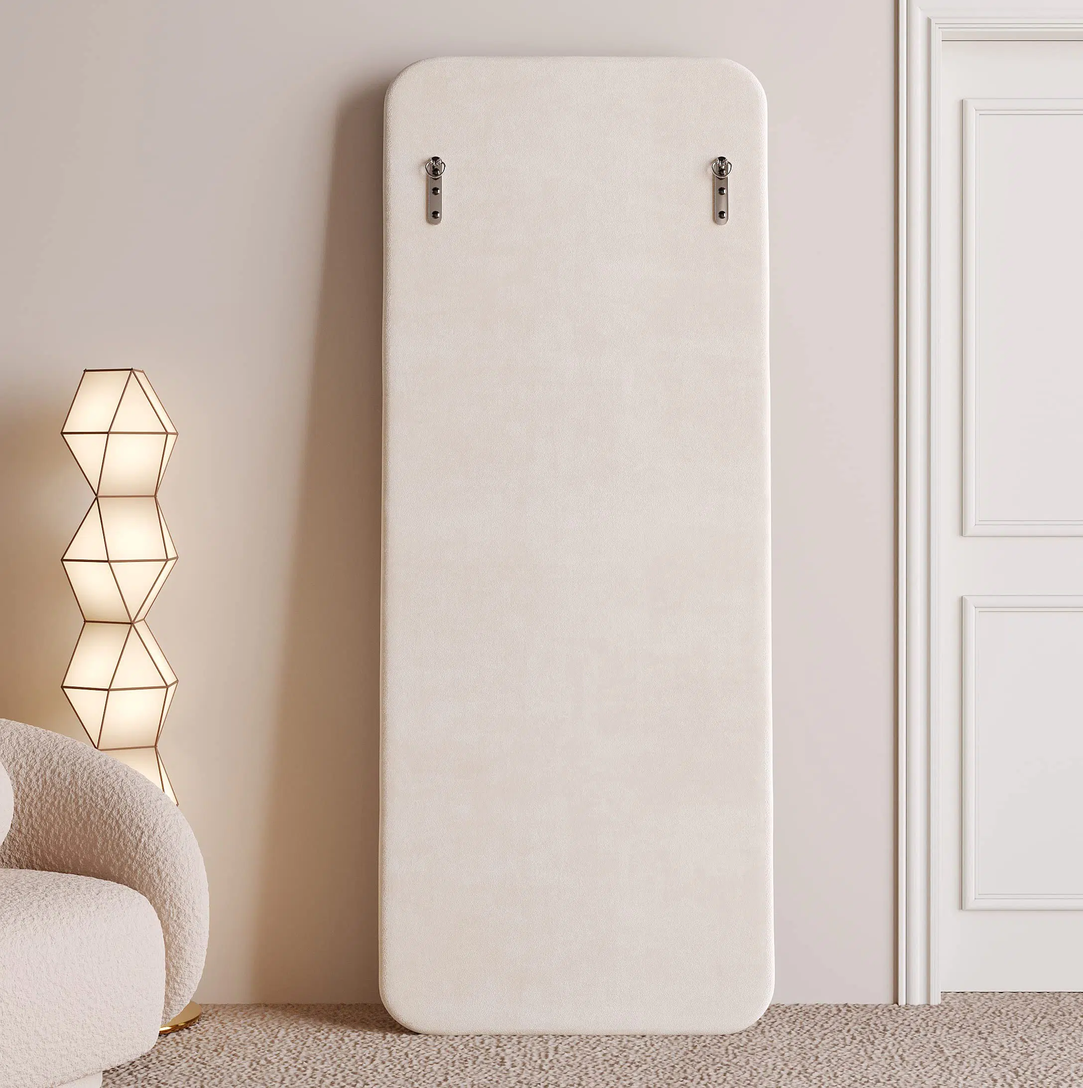 Vanity Wave Velvet Floor or Hanging Mirror
