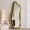 Abrey Wave Velvet Floor or Hanging Mirror