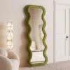 Vanity Wave Velvet Floor or Hanging Mirror